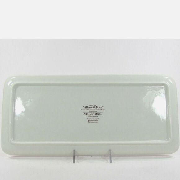 Villeroy & Boch NAIF CHRISTMAS 13.5" Large Sandwich Platter Tray Porcelain - Picture 5 of 6